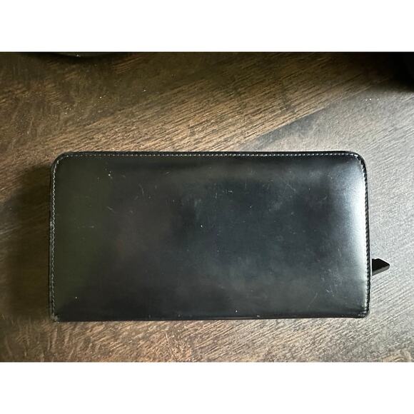VINTAGE GUCCI BLACK LEATHER G WALLET - Picture 3 of 6